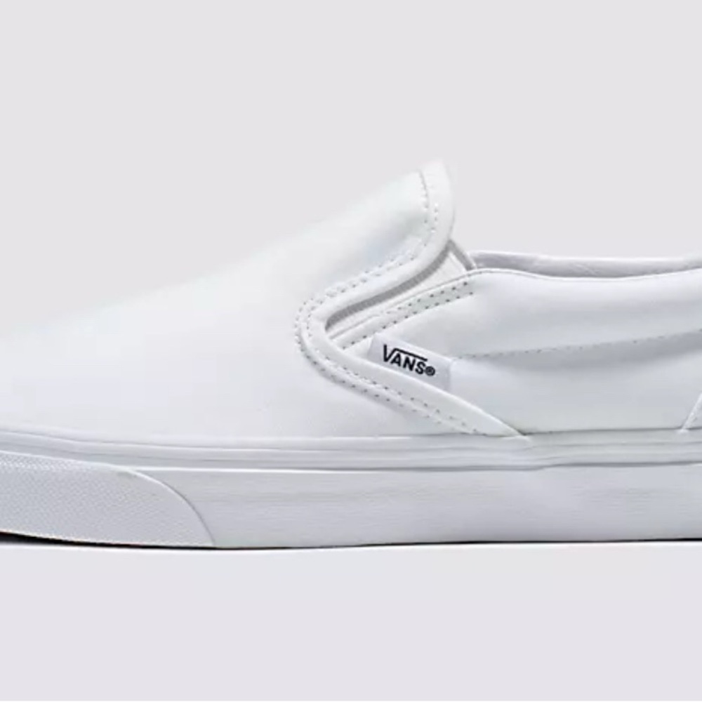 Vans Asher Slip-On | True White | Women's 10 | NEW IN BOX | Classic Style